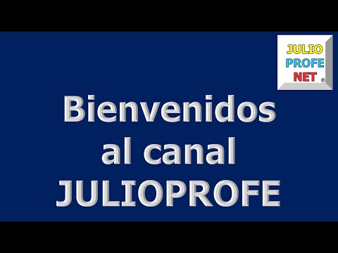 Welcome JULIOPROFE'S channel